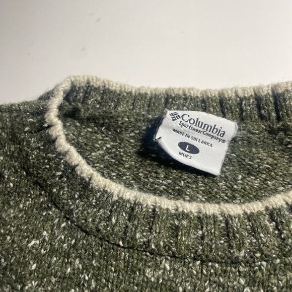 Men’s Columbia Sweater Green Size Large - Picture 3 of 7